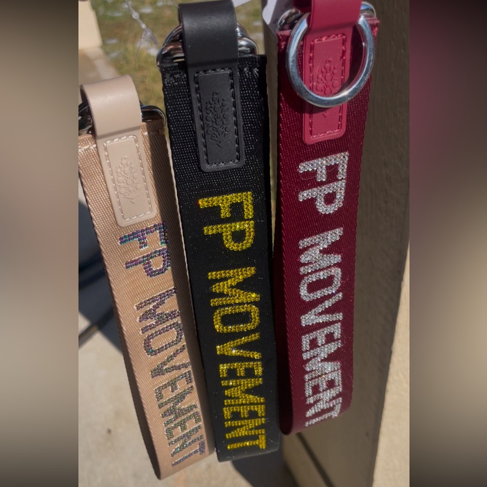 FP Movement custom rhinestone keychain